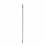 Λευκό Ξύλινο Μολύβι με γόμα (P16821)