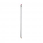 Λευκό Ξύλινο Μολύβι με γόμα (P16821)