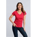 Διαφημιστικό Γυναικείο μπλουζάκι Gildan Softstyle με V λαιμό (P64V00L)