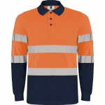 Ανακλαστικό Polo μακρυμάνικο "Polaris L/S" Roly (P9306)
